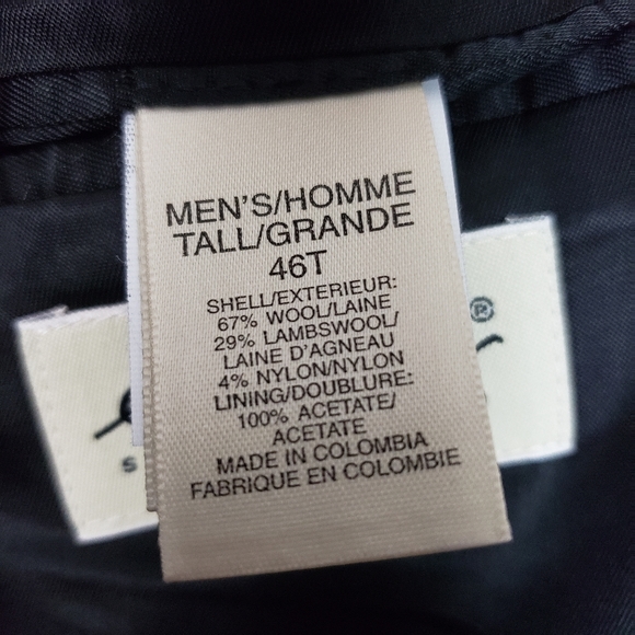 Eddie Bauer Wool Plaid Suit Jacket Size 46T - Picture 7 of 8